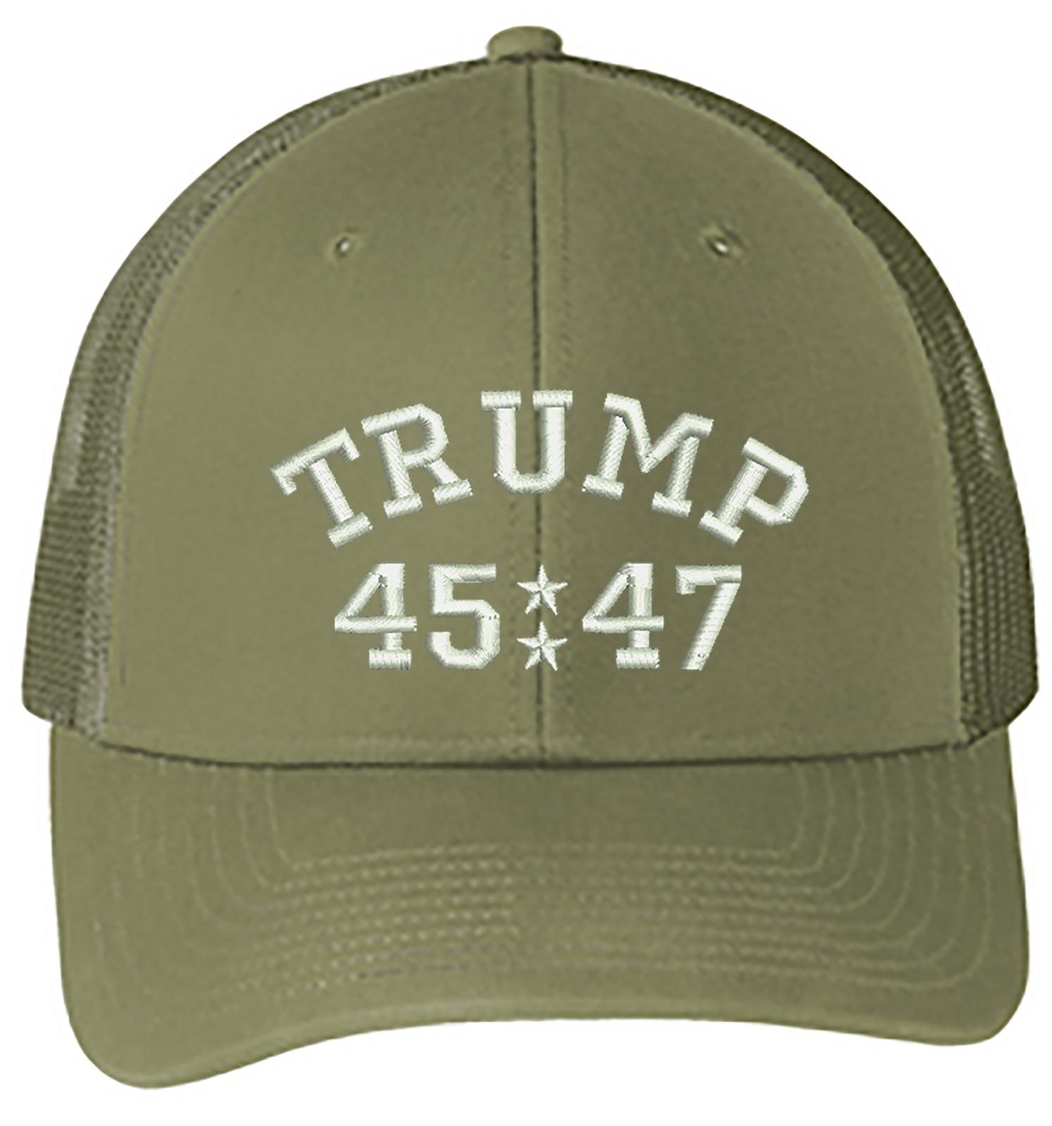 Trump 45/47 Embroidered Trucker Structured Adjustable One Size Fits All Hat gallery