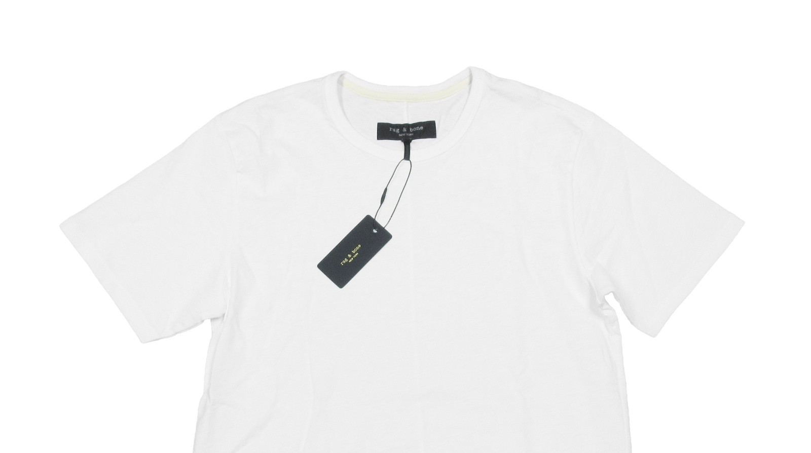 rag & bone White Classic Lightweight Slub Cotton Short Sleeve Shirt (XL) gallery