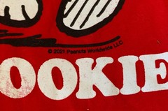 Peanuts Snoopy Shirt I’m Just Here For The Cookies Red Mens Small Christmas NEW