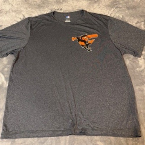 MLB Baltimore Orioles Mens 3XL Gray Heather Performance Graphic T-Shirt