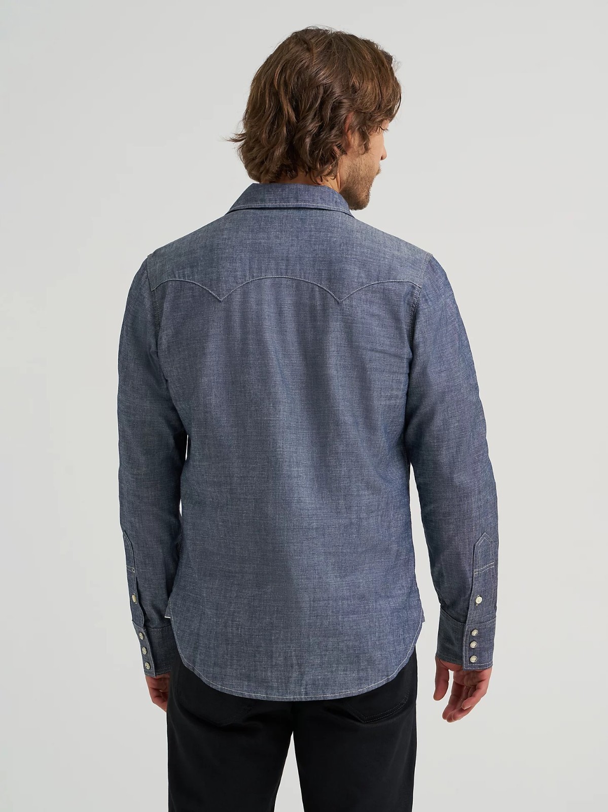 Lee 101 '50s Western Shirt Men's Sizes Kaihara Japanese Selvedge Denim 7 oz. Dry gallery
