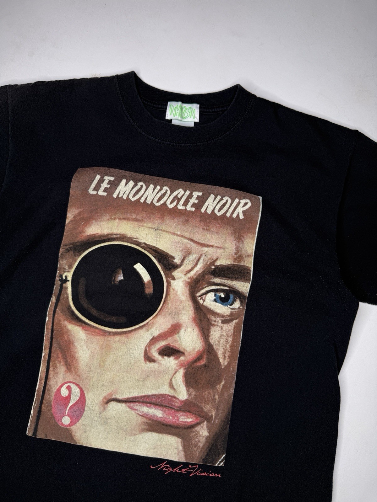 Vintage NHTVSN Le Monocle Noir The Black Monocle 2008 Jeff Hamada Art T-Shirt L gallery