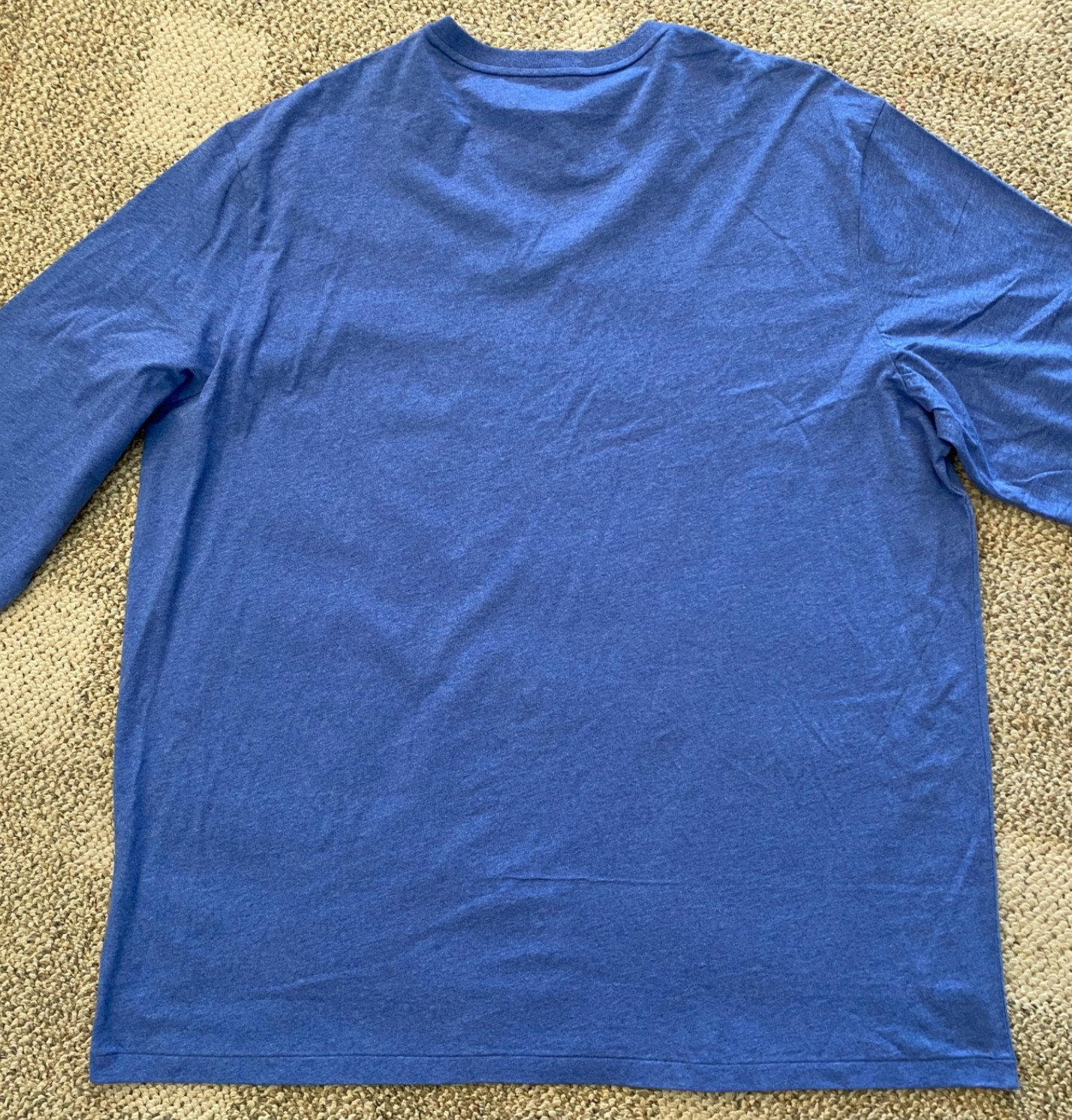 Polo Ralph Lauren T-Shirt Long Sleeve 100% Cotton Blue Mens Size 3LT TALL gallery