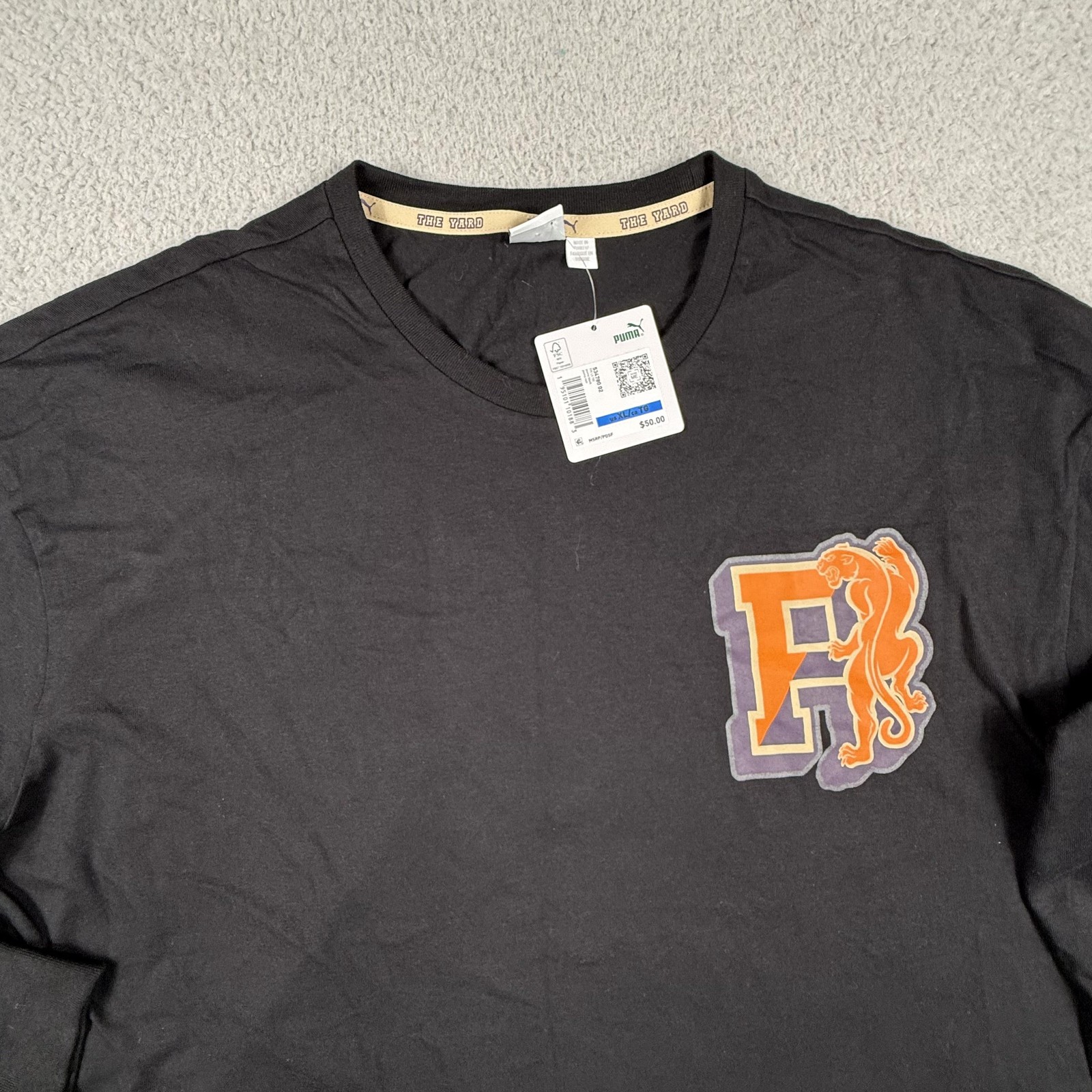 Puma Shirt Mens XL Black The Yard WAL We Are Legends Long Sleeve Tee Oversized gallery