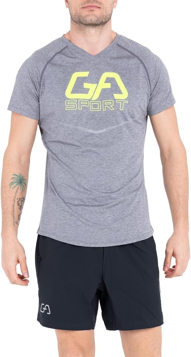 Gym Aesthetics Men's Athletic Sport Shirt Workout Gym Quick Dry Exercise Medium gallery