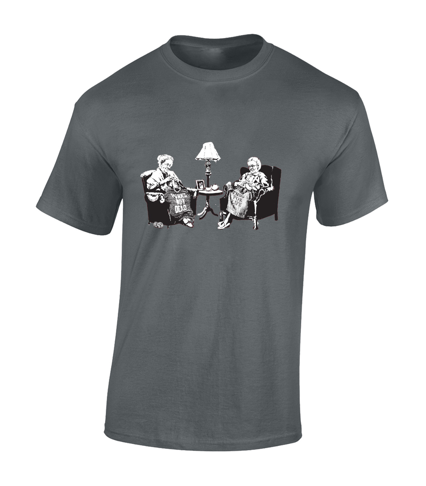 PUNK GRANNY BANKSY MENS T SHIRT MUSIC CLASSIC 80'S 90S RETRO DJ FUNNY TOP gallery