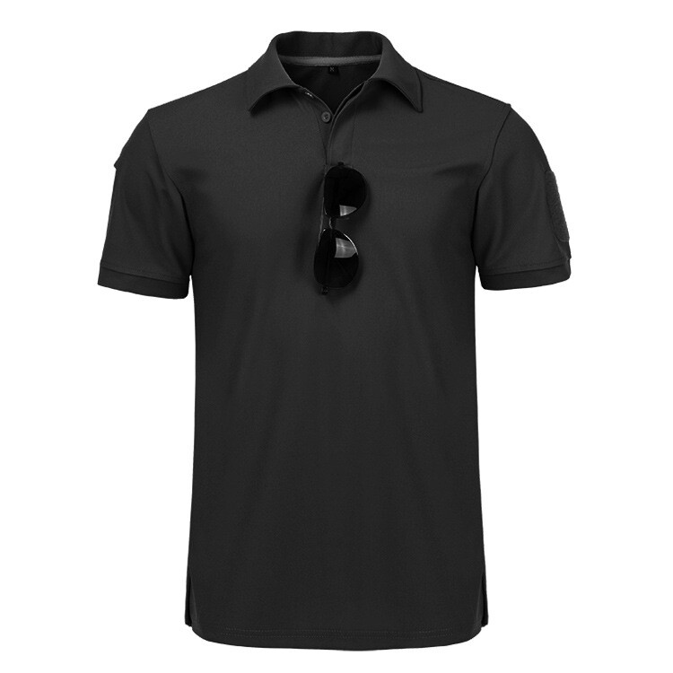 Mens Tactical Polo Shirt Short Sleeve Quick Dry Combat Short Sleeve Work Shirt gallery
