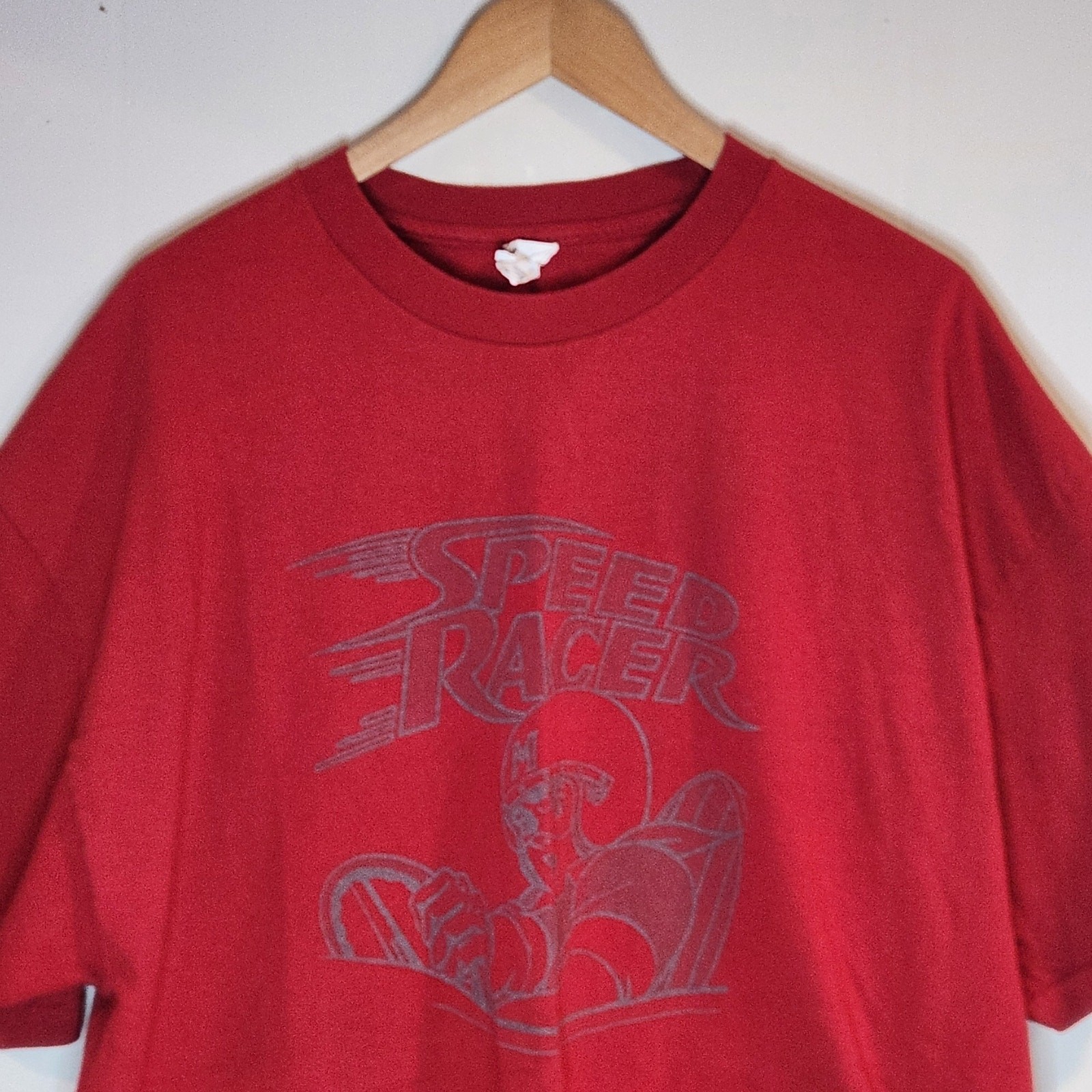 Speed Racer 2XL Red Graphic T-Shirt Cotton Alstyle Active Mens XXL Anime Mach