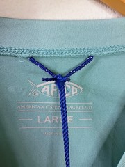 NEW AFTCO Samurai AFTEC Long Sleeve UPF50+ Fishing Shirt Men’s Large Teal Coral