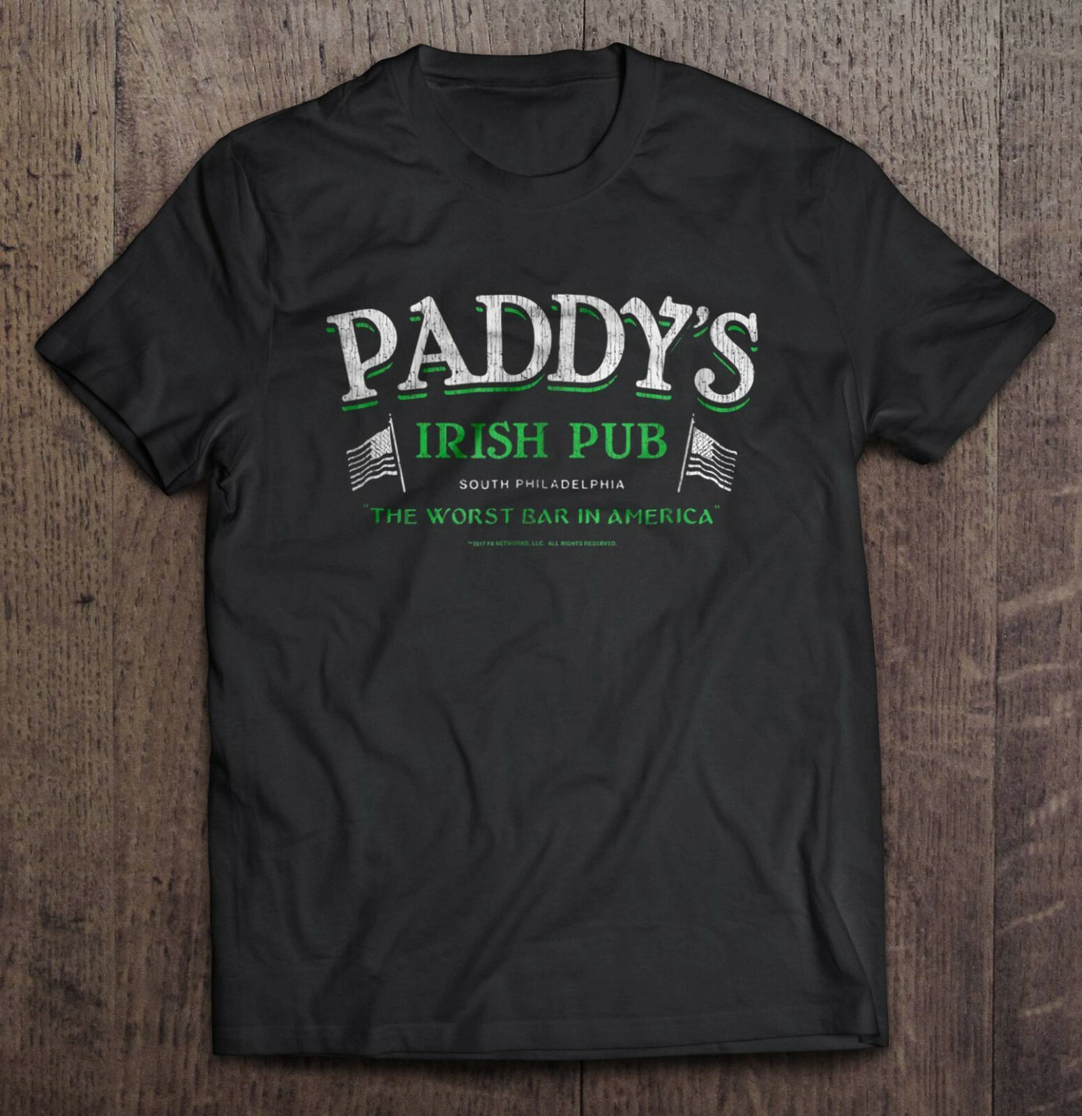 Paddy’s Irish Pub T-Shirt Funny It’s Always Sunny in Philadelphia Bar Size S-5XL