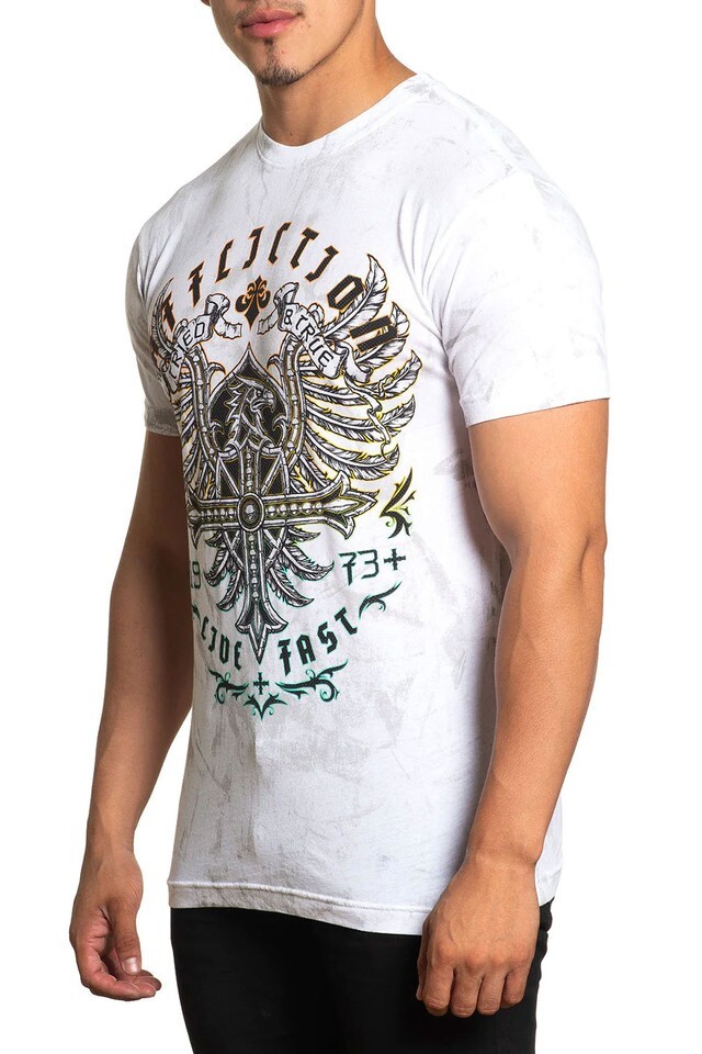 Affliction Clothing Men’s Premium “DISMANTLED” S/Sleeve T- Shirt; Size: Medium gallery