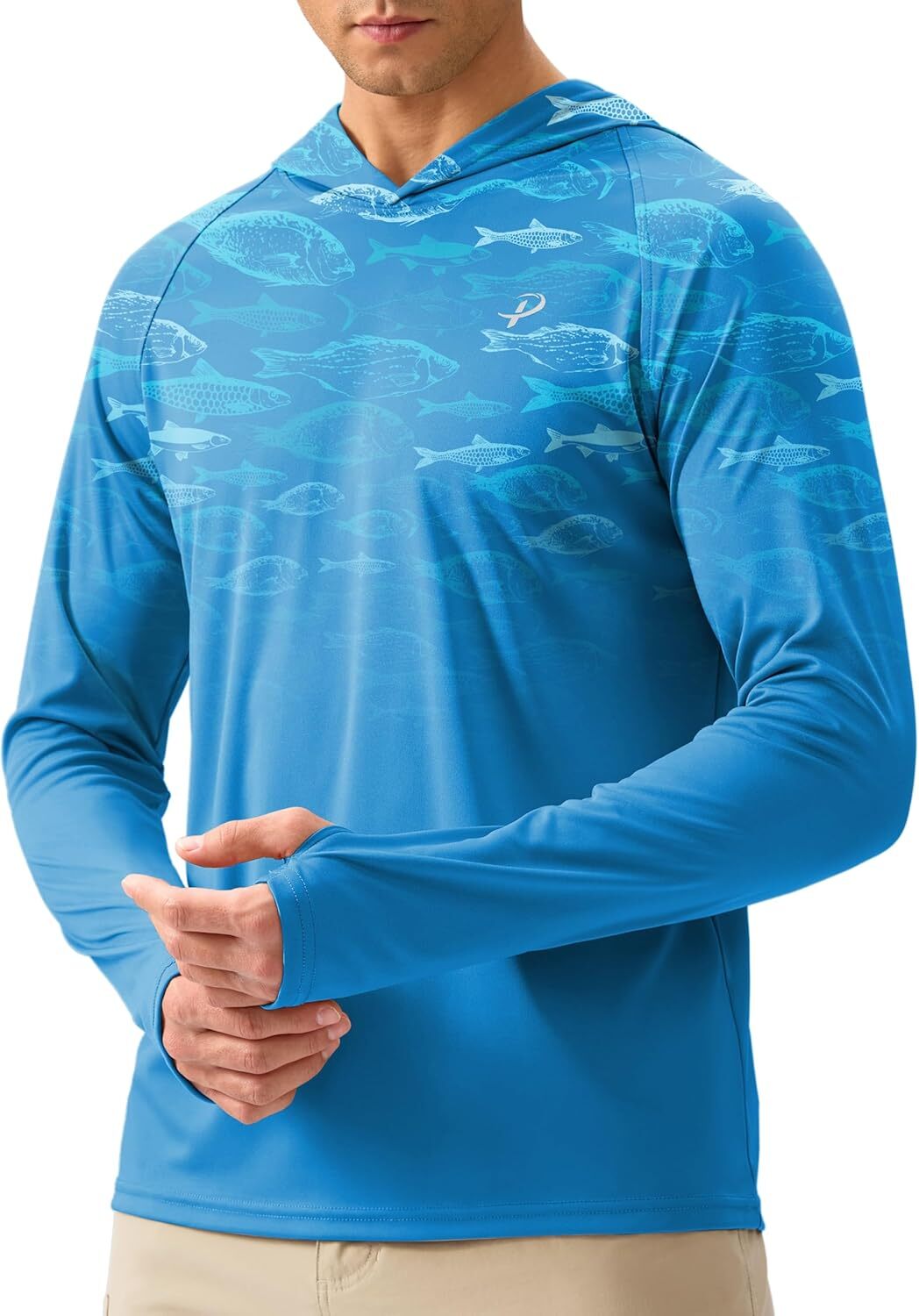 Men's UPF 50+ Sun Protection Hoodie – Long Sleeve Fishing & Hiking Shirt gallery