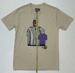 ROUTINE BASEBALL Size Medium Beige Biggie Smalls Sandlot T-shirt NWT