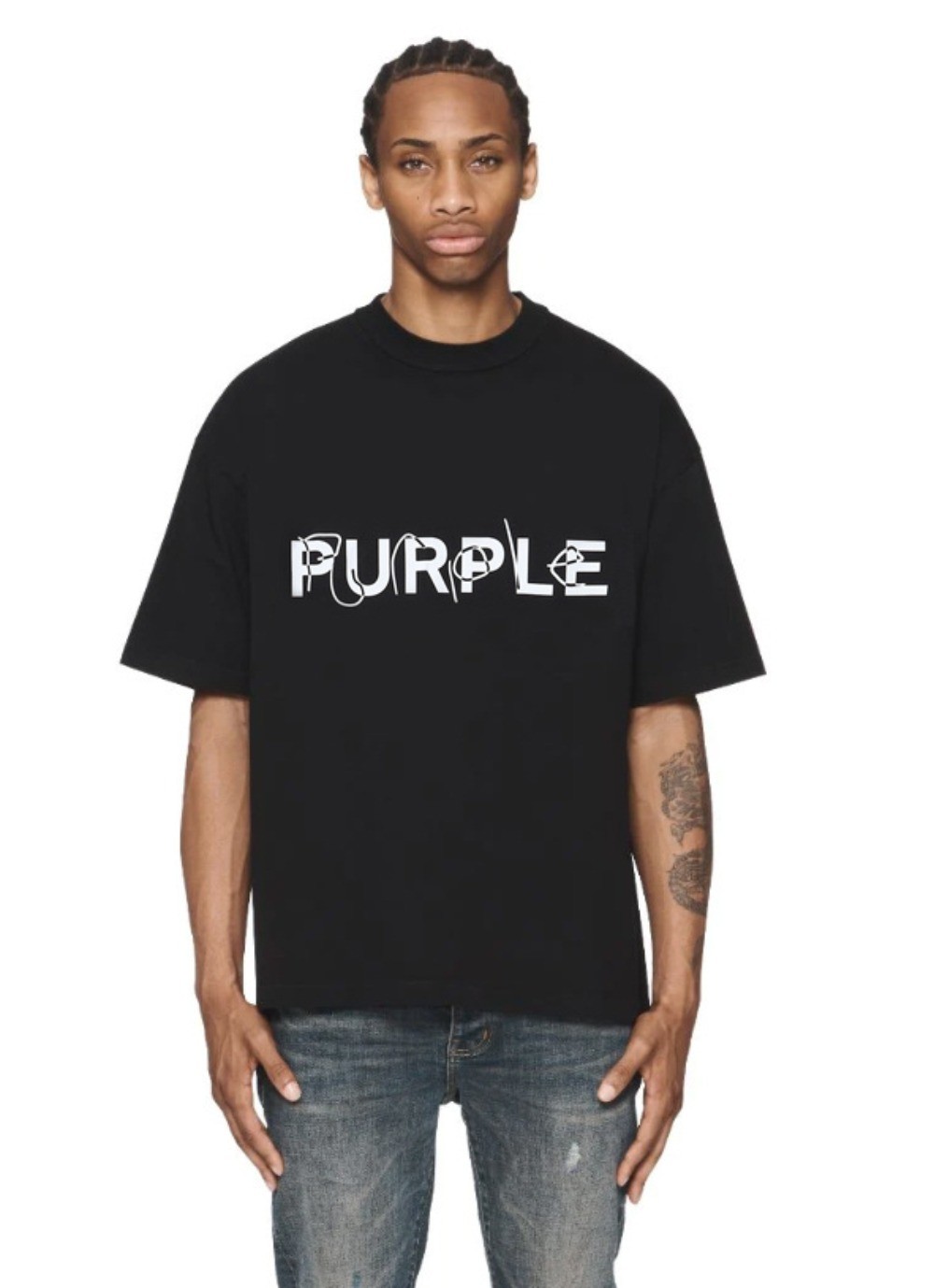Purple Brand pure cotton T-shirt short sleeved gallery