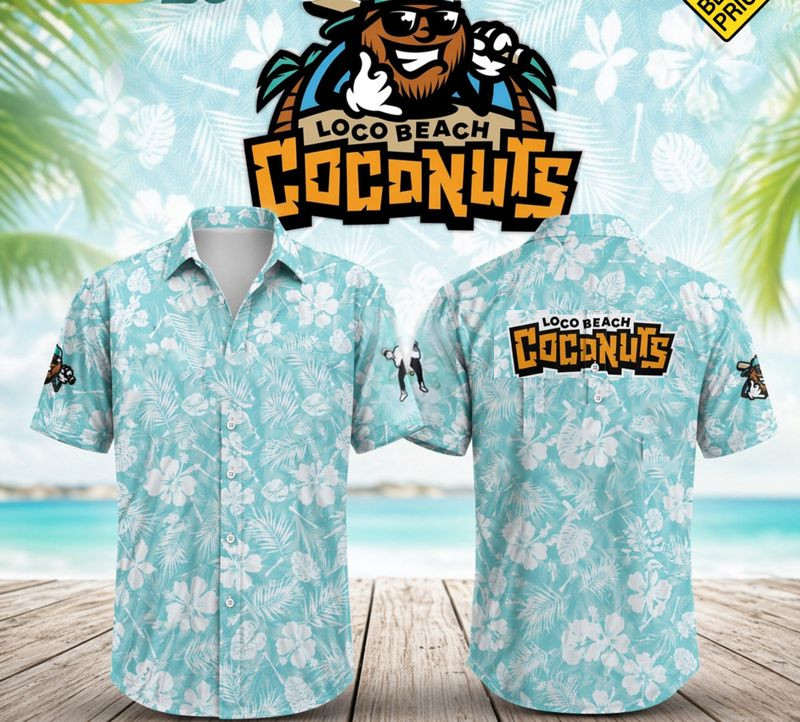 HOT NEW Loco Beach Coconuts logo HAWAIIAN SHIRT JTD057 gallery