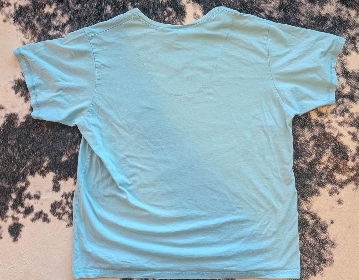 Nickelodeon SpongeBob SquarePants Men’s Blue V-Neck Embroidered Pocket Tee L gallery