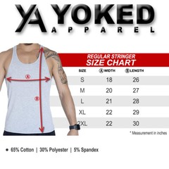 YOKED Apparel Men’s ST72 Stringer Tank Top for Workout-Fitness-Bodybuilding
