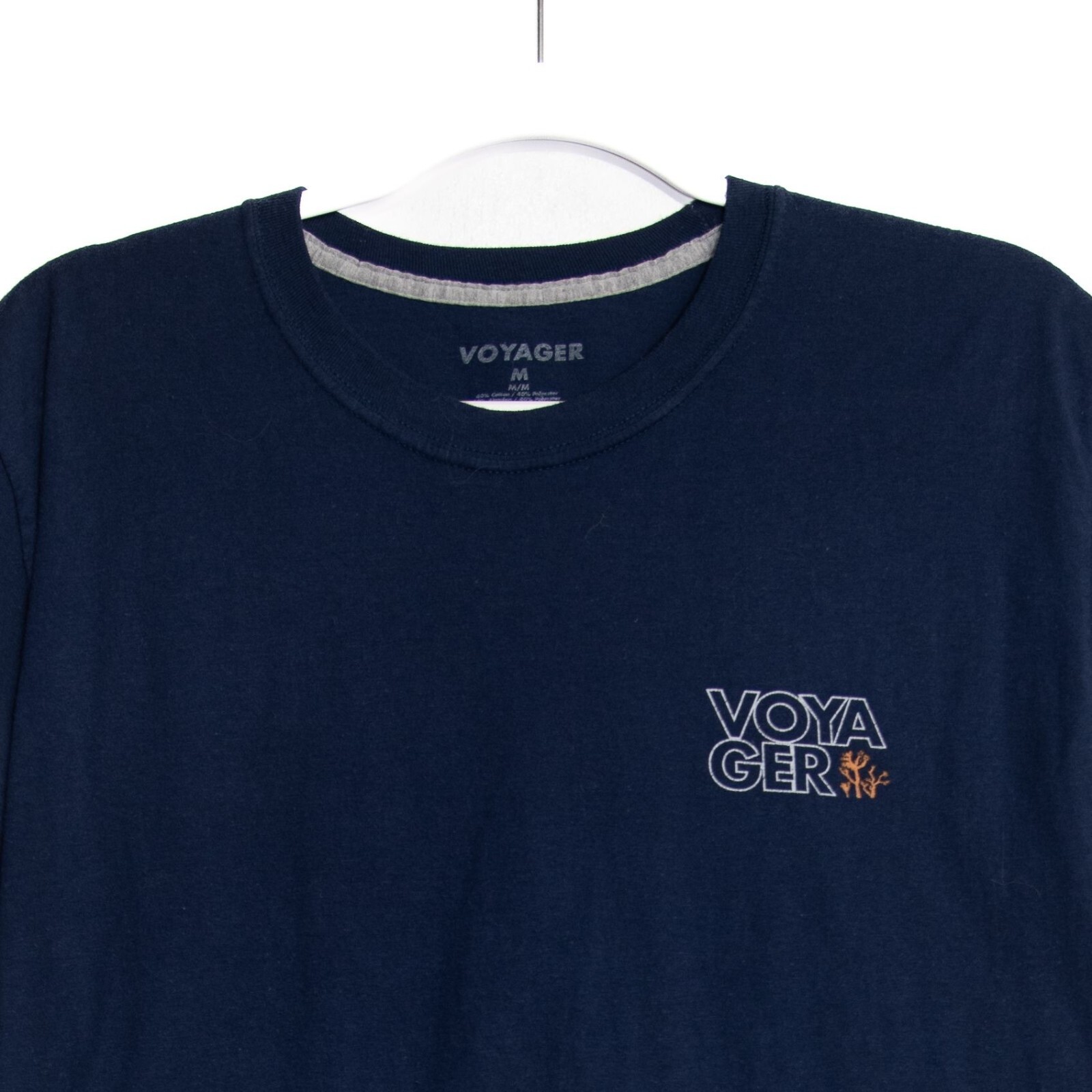 Voyager Navy Blue Adventure Goods T-Shirt M Cotton/Polyester Mens Casual Graphic gallery