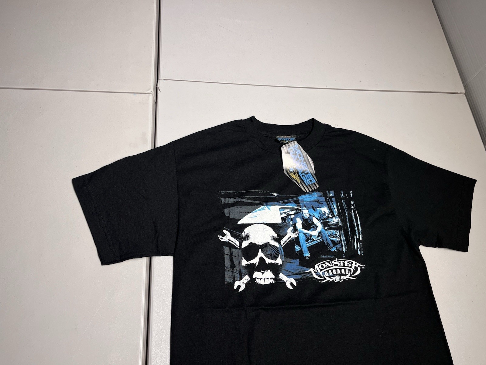 MONSTER GARAGE SHIRT MEN’S MEDIUM BLACK JESSE JAMES DISCOVERY CHANNEL T TEE 2003 gallery