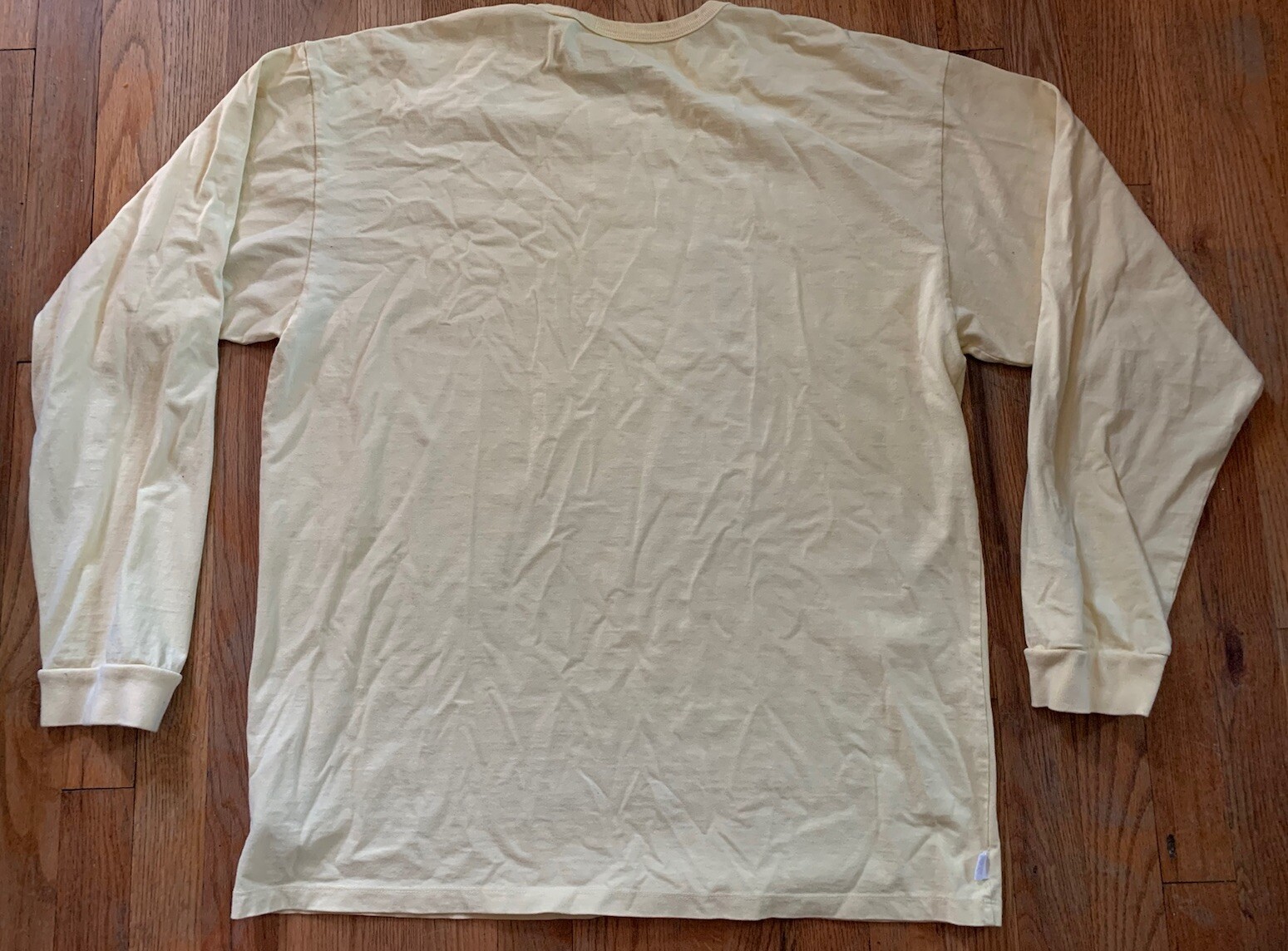 Daniel Johnston Vans Long Sleeve ‘Hi, How Are You’ Shirt, Yellow, Men’s XL gallery