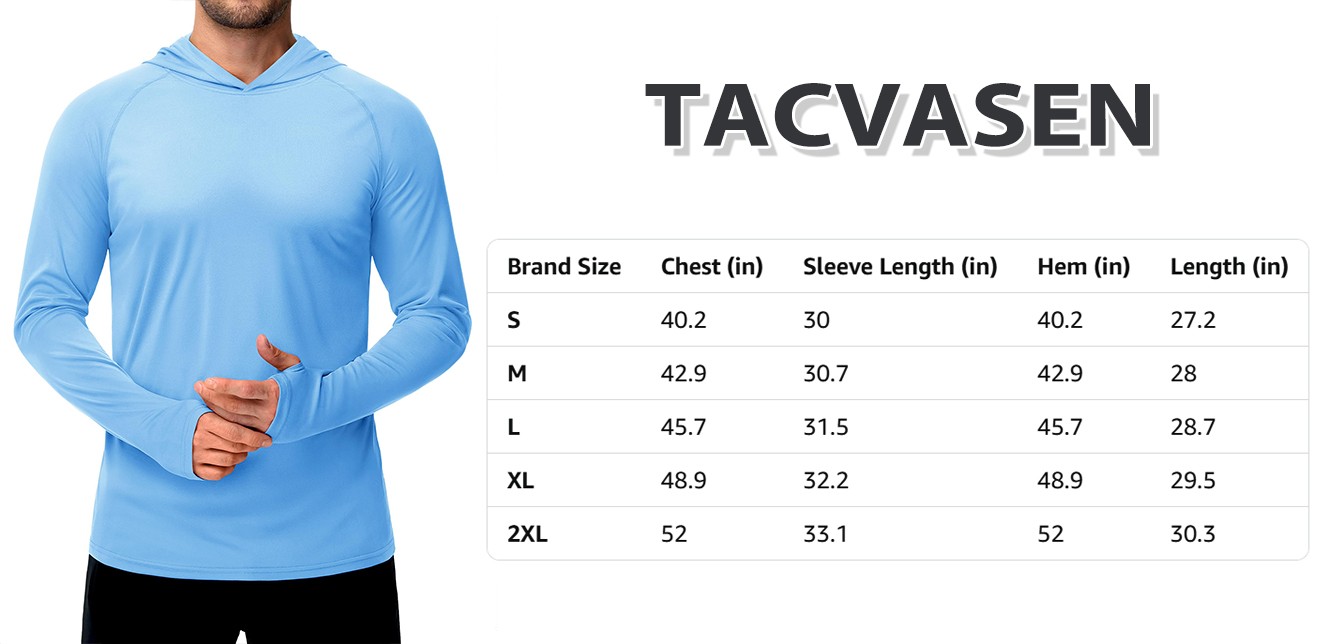 UPF50+ Skin Sun Protection T-Shirts Men's Long Sleeve Performance Casual Hoodie gallery