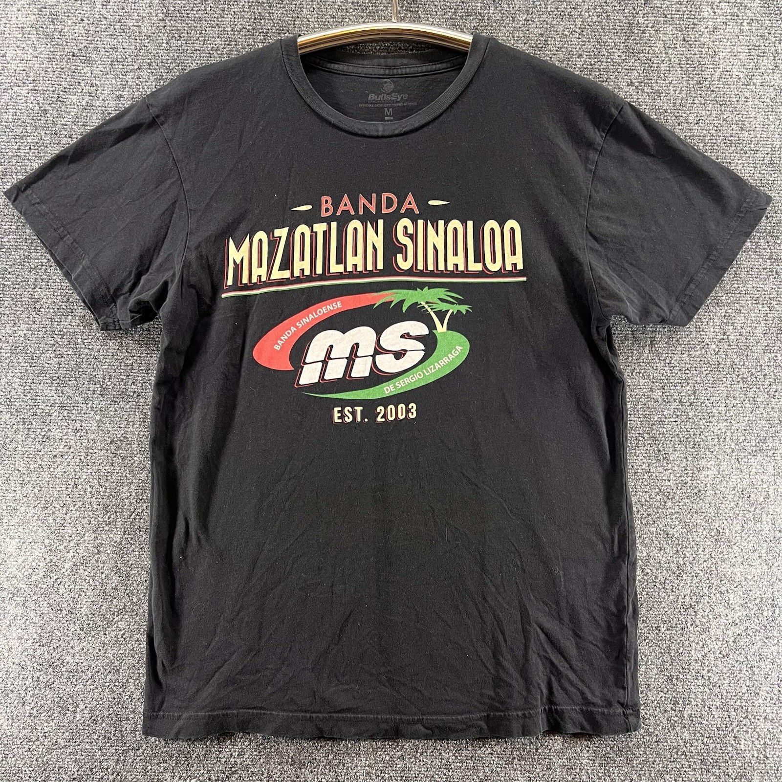 Banda Mazatlan Sinaloa MS T-Shirt Medium Black Est. 2003 Mexican Group Band Tee gallery