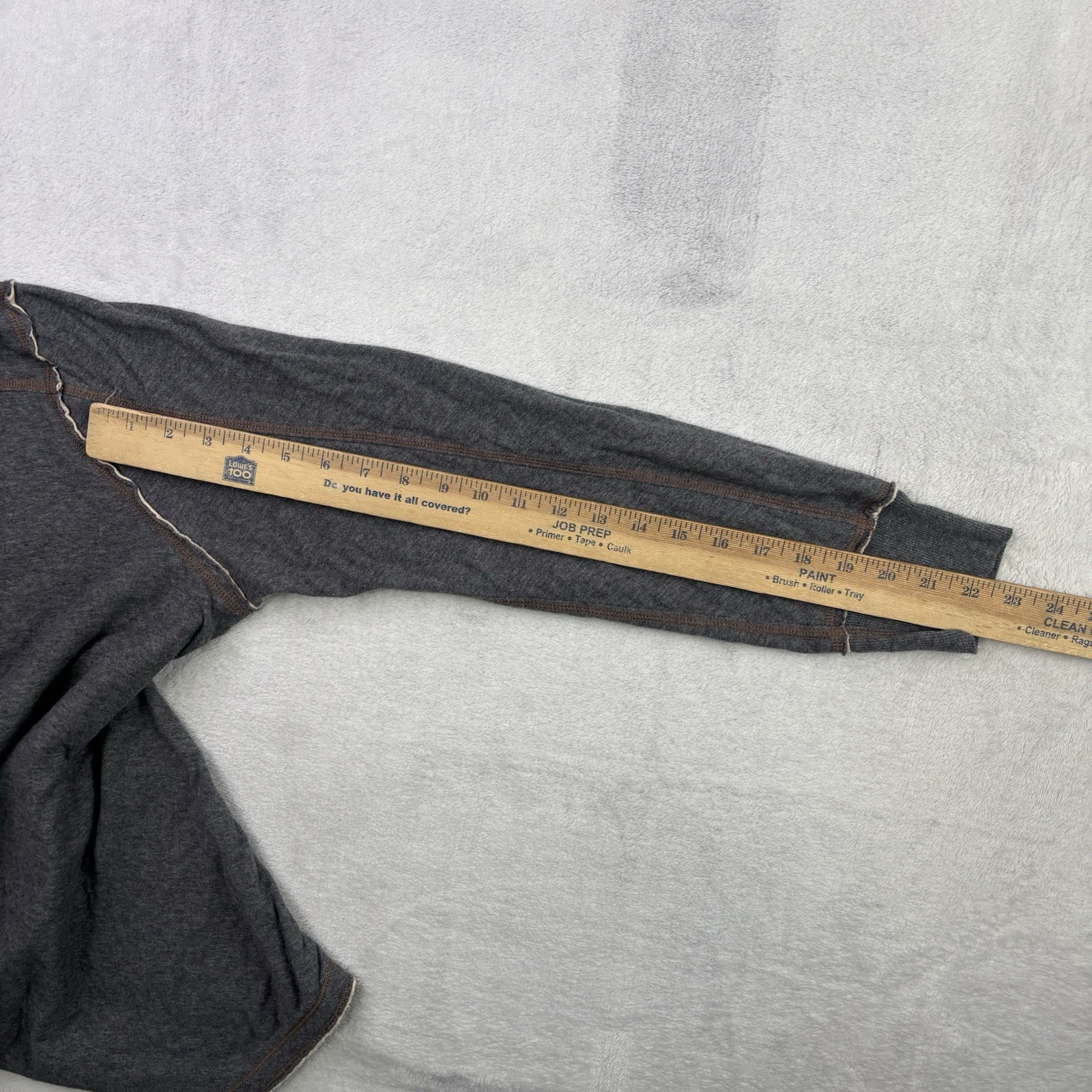 Carbon 2 Cobalt Henley Grey Long Sleeve Shirt Men's Large gallery