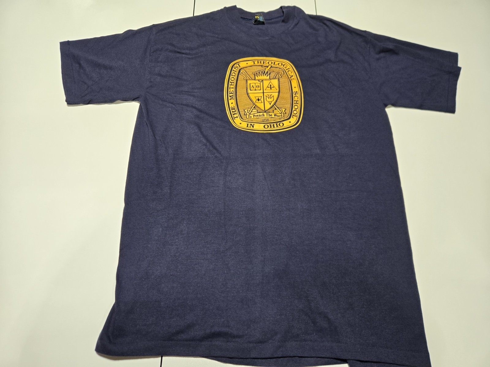 Vintage The Methodist Theological School Ohio XL T-Shirt 80s Single Stitch USA gallery
