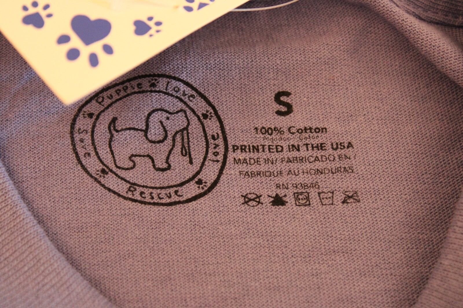 Puppie Love Purse Pups Short Sleeve T-Shirt - Purple, NEW gallery