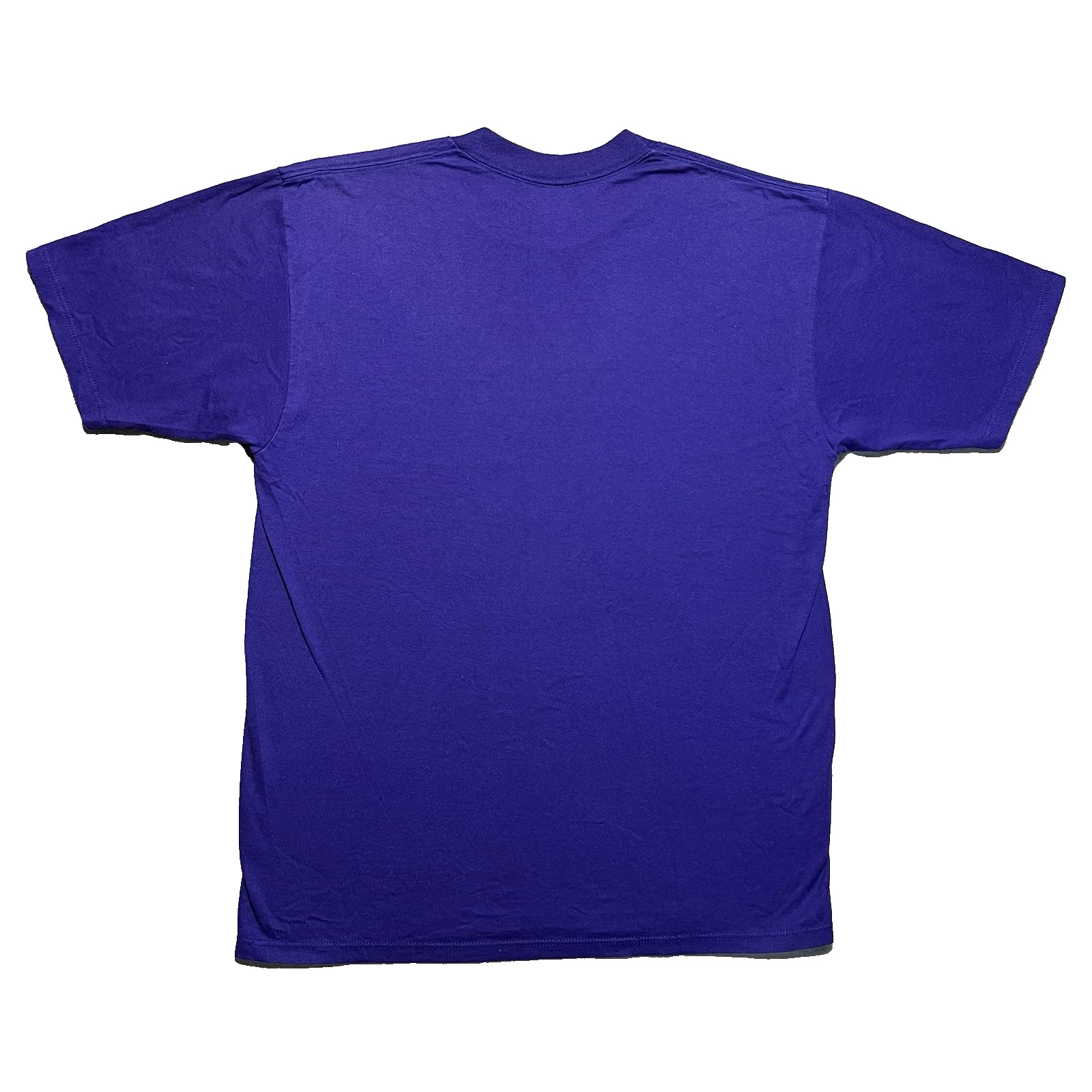 Vintage 90s Blank T Shirt Mens Large Purple Cotton Made In USA Jerzees Tag gallery