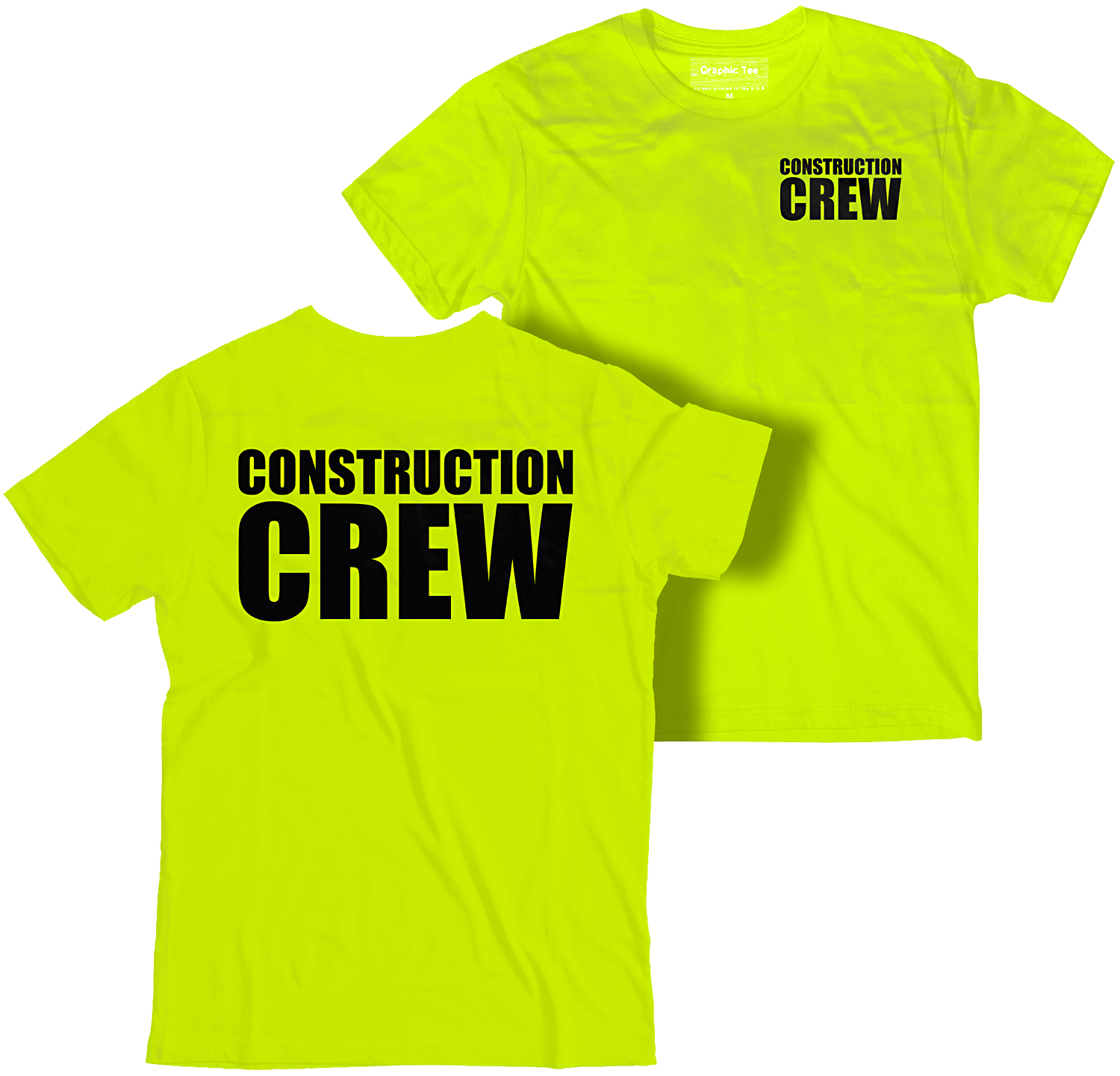 Construction Crew t-shirt, Workers t-shirt, High Visibility t-shirt, Worker tee