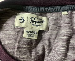 Original Penguin by Munsingwear Thick Knit Purple Men’s Classic T-shirt XXL