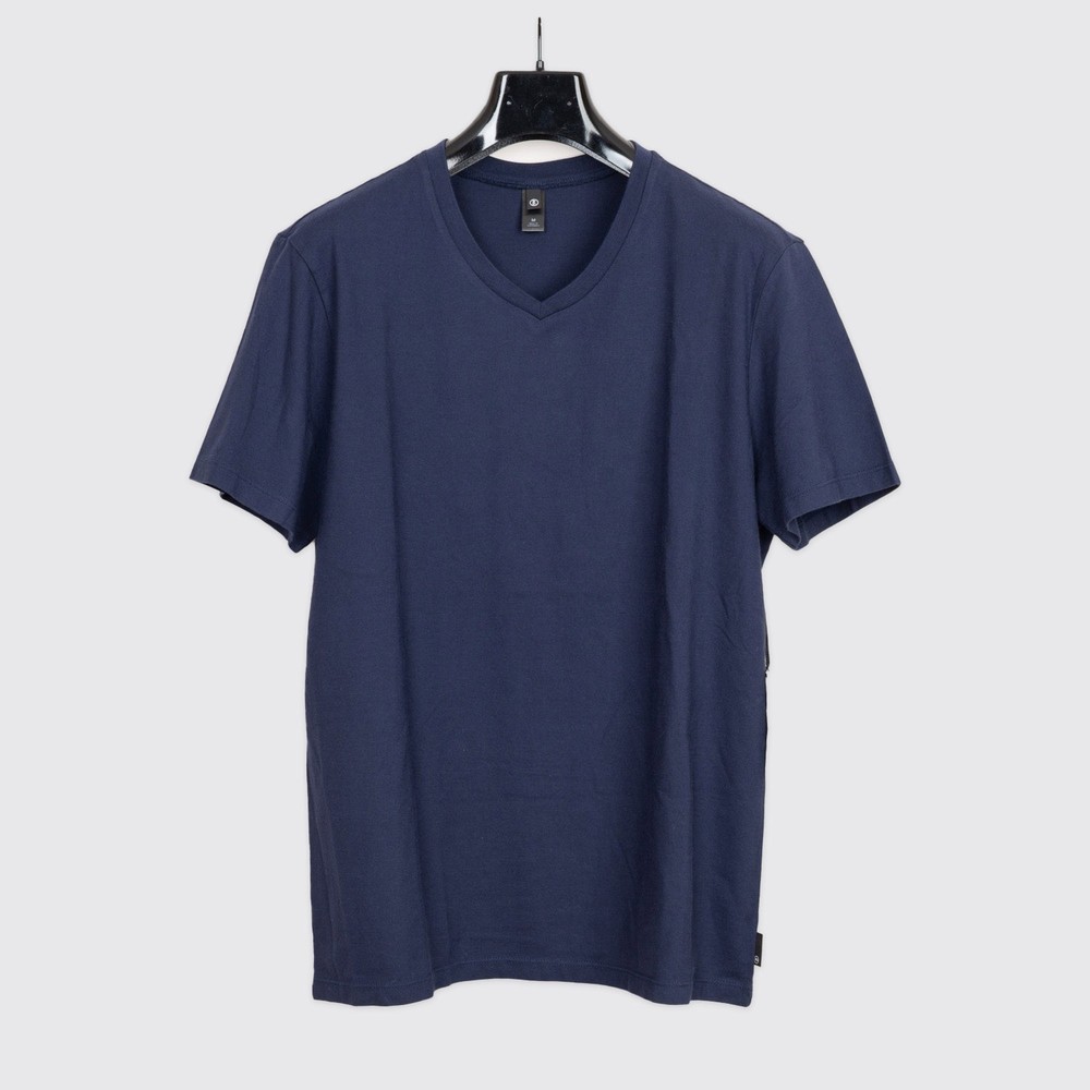 AG Adriano Goldschmied Bryce Tee Size M Deep Navy V-Neck T-Shirt