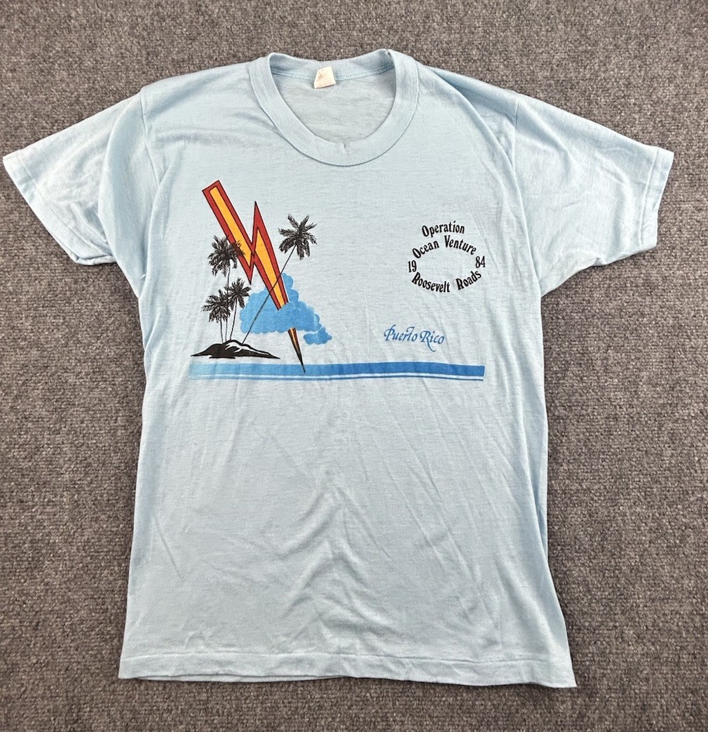 Vintage 1984 Operation Ocean Venture T-Shirt – Signal Artwear – Roosevelt Roads gallery