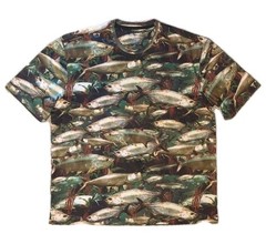 Reel Legends Performance Fish Pattern Activewear T-Shirt Men’s Size XL