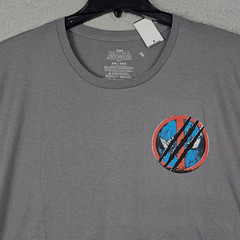 Dead Pool and Wolverine Shirt MENS Extra Large XL GREY Marvel Comics MOVIE NWT