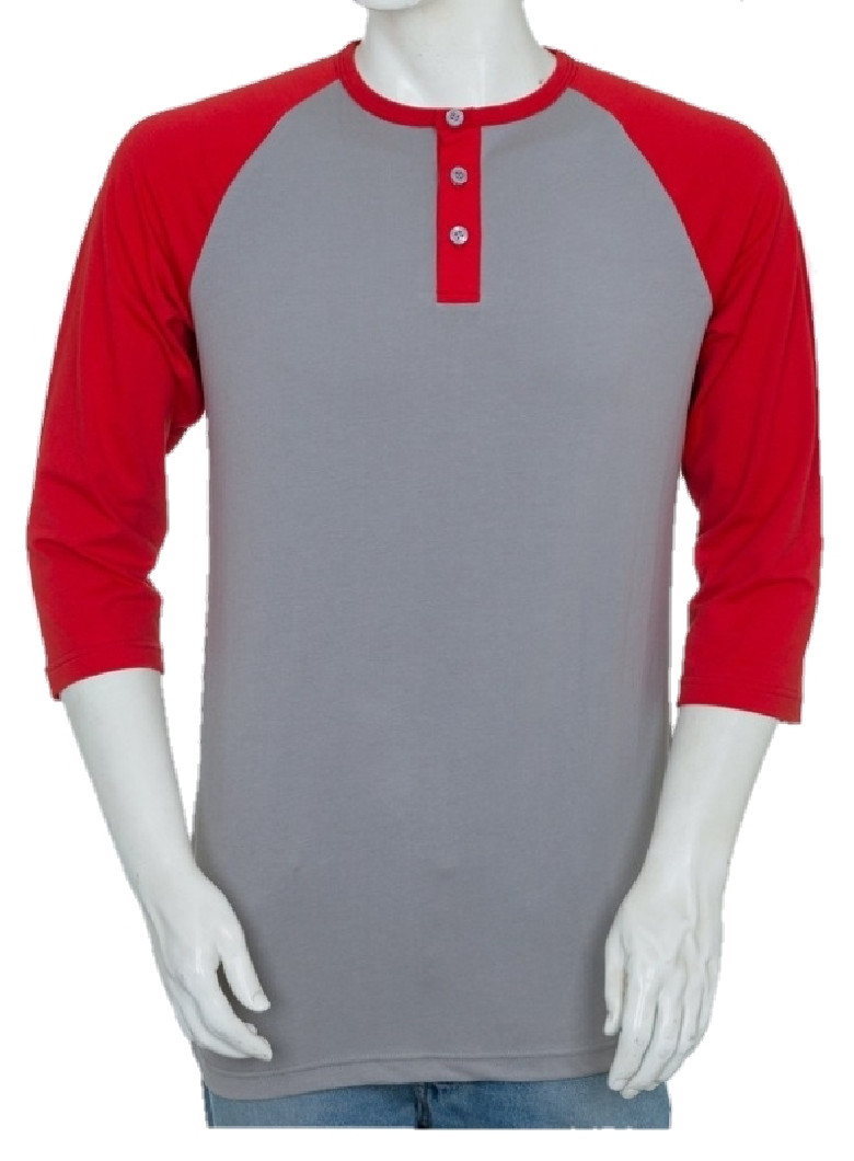 Styllion Big and Tall - Mens Raglan Henley Baseball Shirts - Heavy Weight - RHQS gallery