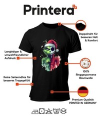Christmas Grinch Skull Half Face Gloomy Gothic Halloween Mens T-Shirt