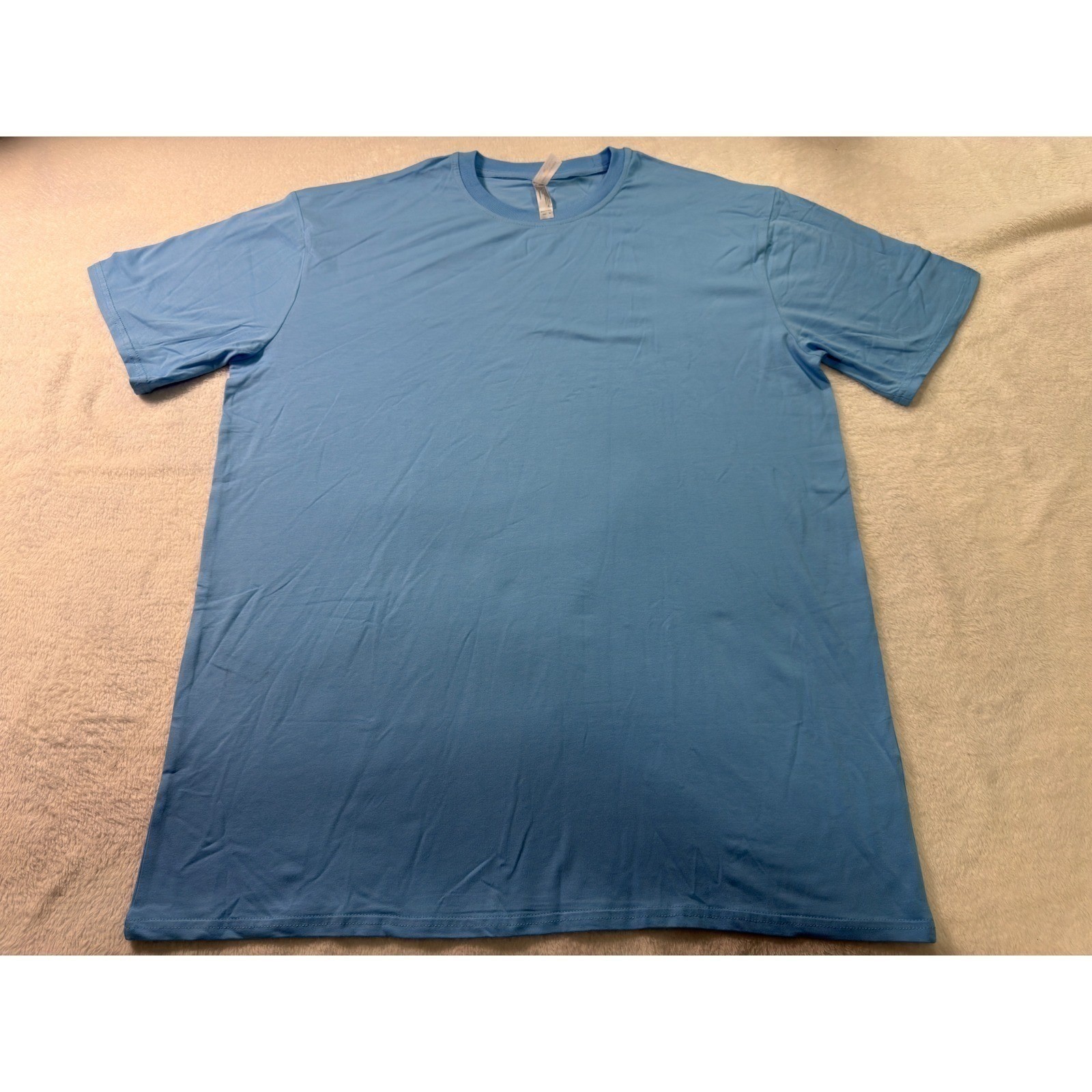 Royal Avalon Mens XL Bamboo Cotton UPF 50+ Sun Protection T-Shirt Sky Blue gallery