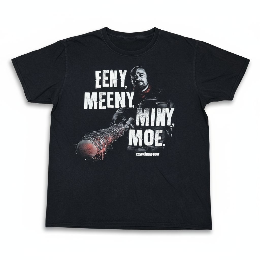 Delta Shirt Mens Large Black The Walking Dead Negan Lucille Promo Tee Zombie gallery