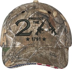 Protect The 2nd Amendment 1791 Guns Embroidered One Size Fits All Baseball Hats