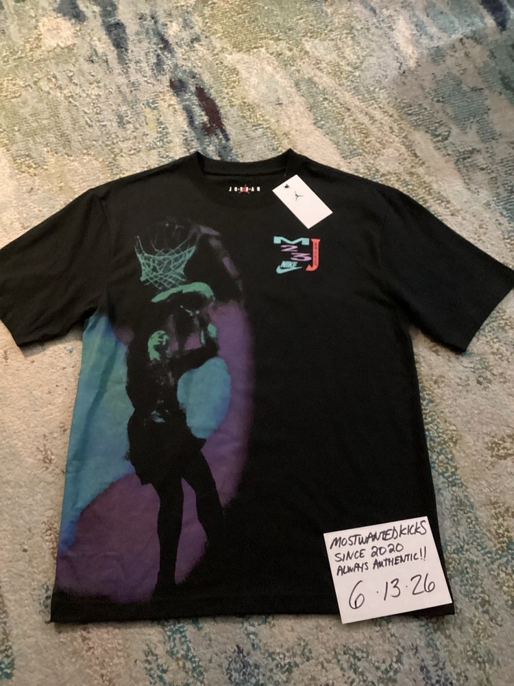 NWT Nike Air Jordan Brooklyn Dream Dunk Graphic Black T-Shirt Men’s Size S FRSHP