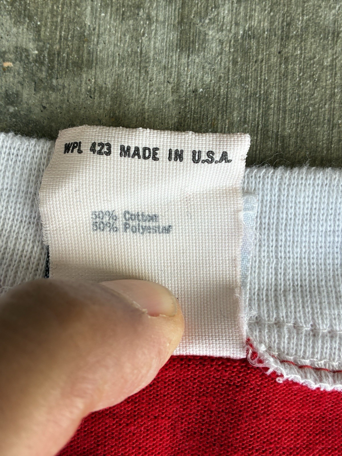 Levi’s Vintage 1984 USA West LA Olympics V-neck Ringer Collar Tee XL 22” X 27” gallery