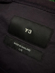 Y-3 Crepe Jersey Long Double Sleeve Tee Purple Large Y3