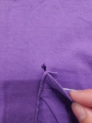 Vintage 90s BVD Men’s Medium Blank Essential Single Stitch Purple Pocket T Shirt