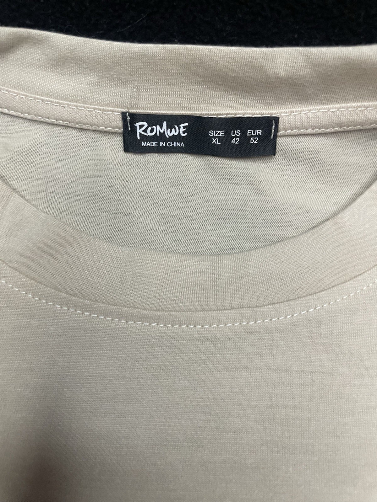 Romwe Men’s Beige NASA Space Graphic Crew Neck Tee Short Sleeve Sz XL gallery