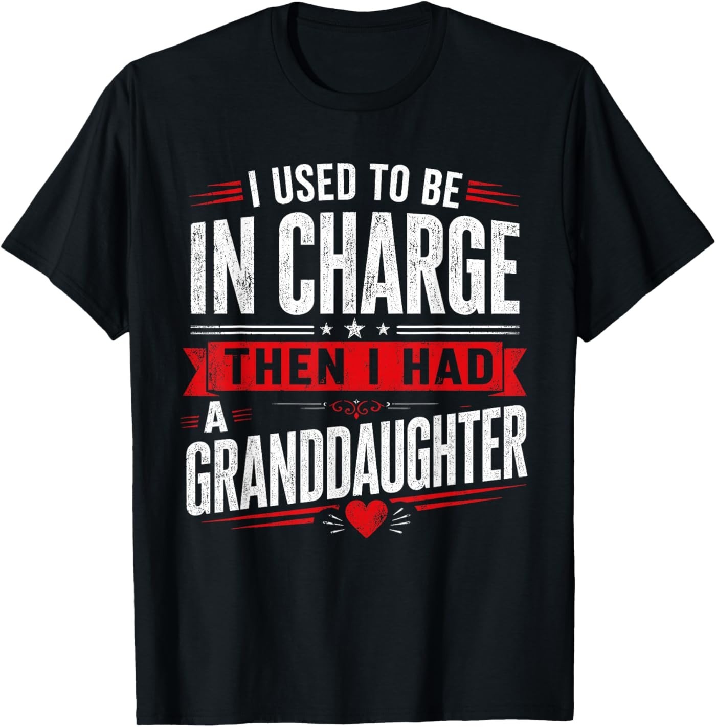 I Used to Be in Charge Then I Had A Granddaughter Grandpa T-Shirt