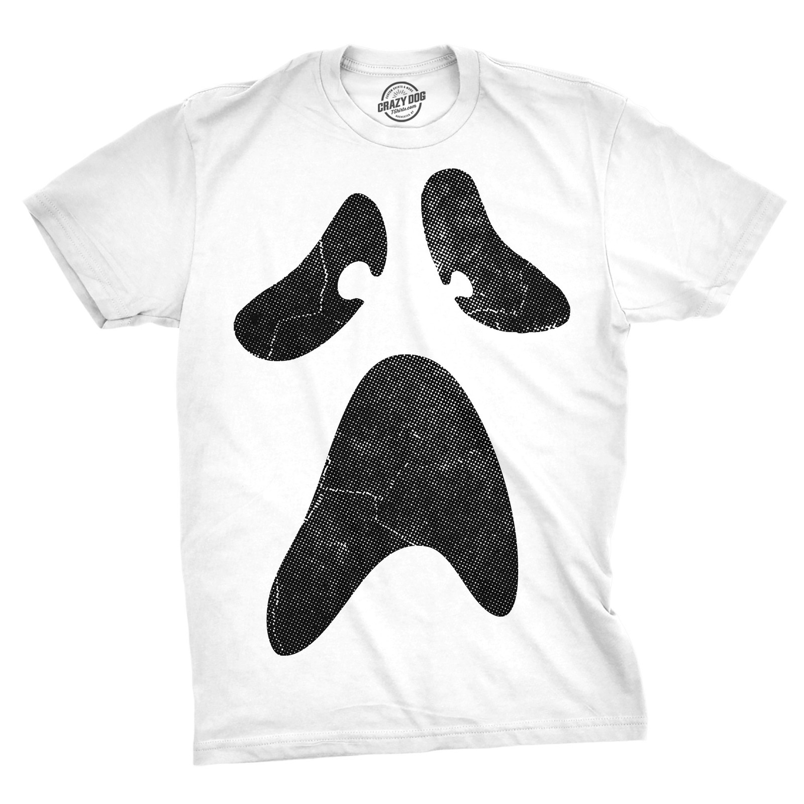 Mens Funny T Shirts Giant Ghost Face Sarcastic Halloween Graphic Novelty Tee For