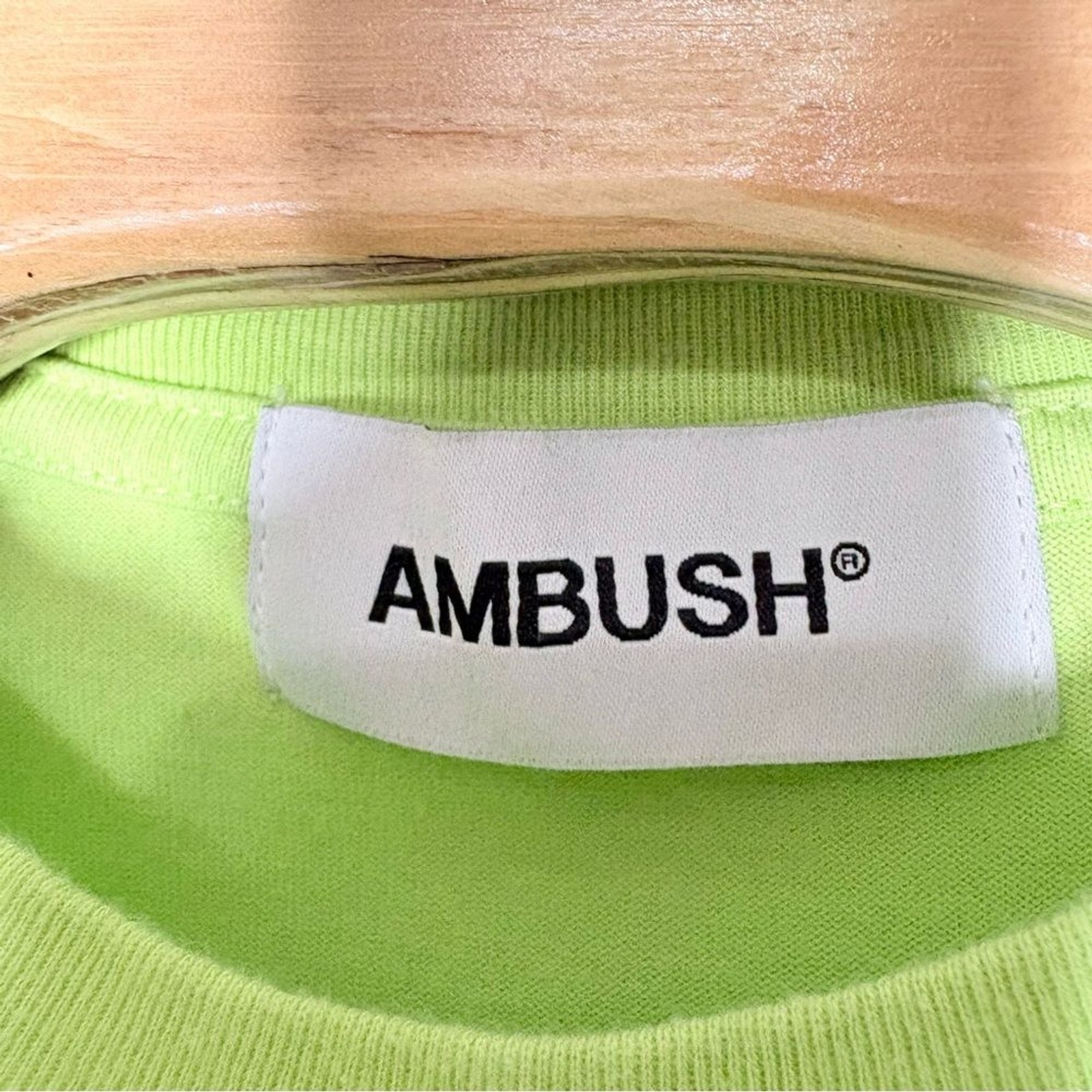 Ambush Neon Green Utility Waist Pocket T Shirt Small AW19 Japan gallery