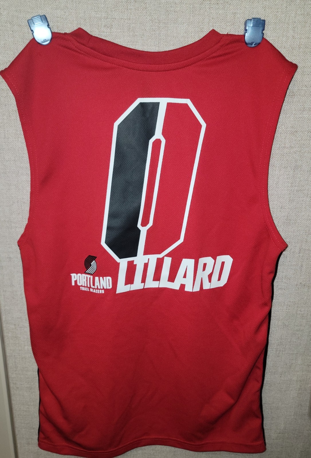 Portland Trailblazers 0 Damian Lillard Sleeveless T-Shirt Size: S (A6) gallery